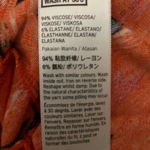 Topshop island print crop tank top, NWT - Picture 8 of 8